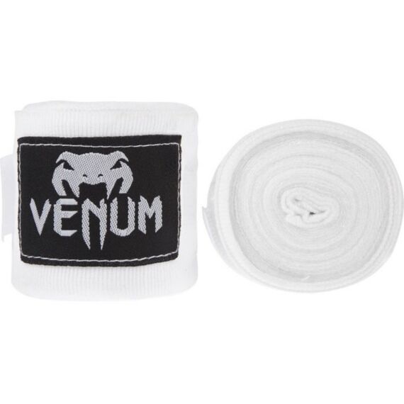 VE-0430-W-Venum &quot;Kontact&quot; Boxing Handwraps - 2,5m-White