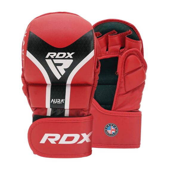 RDXGSR-T17RB-L+-RDX Grappling Gloves Shooter Aura Plus T-17 Red/Black-L