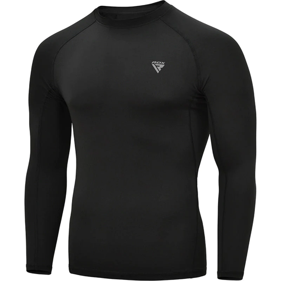 RDXCRL-T15BF-L-Clothing T15 Compression Rash Guard Black Full-L