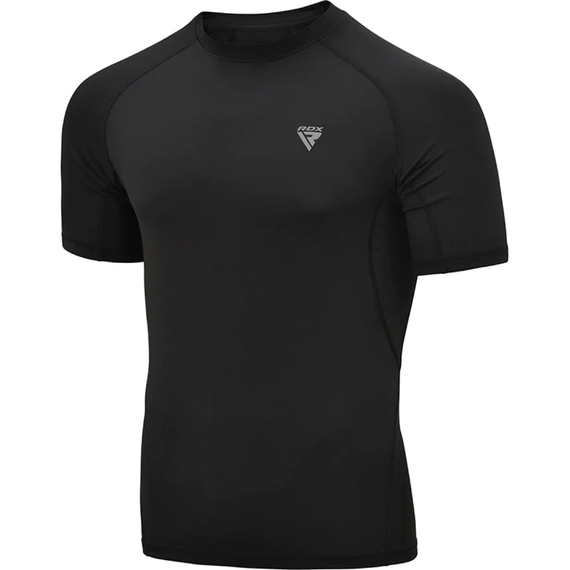 RDXCRL-T15BH-S-Clothing T15 Compression Rash Guard Black Half-S