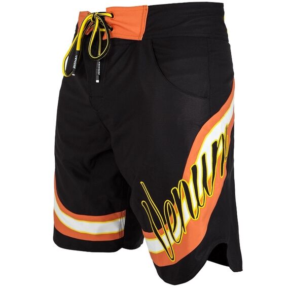 VE-03441-111-XS-Venum Cutback Boardshorts - Black/Yellow