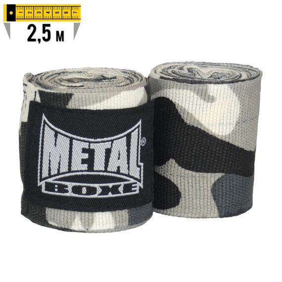 MB120C-Bande De Boxe 2.50 Camo Gris