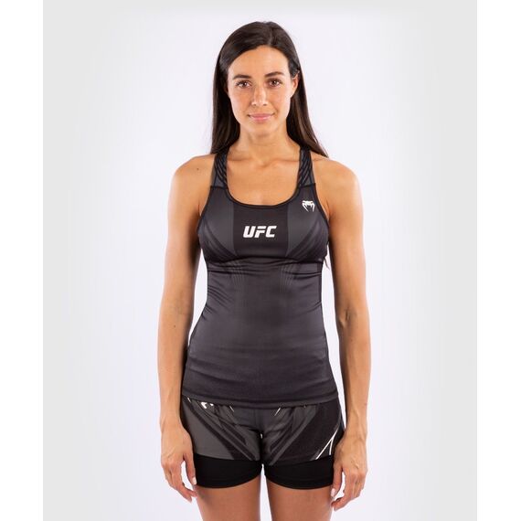 VNMUFC-00012-001-L-UFC Venum Authentic Fight Night Women's fitted Tank with shelf Bra