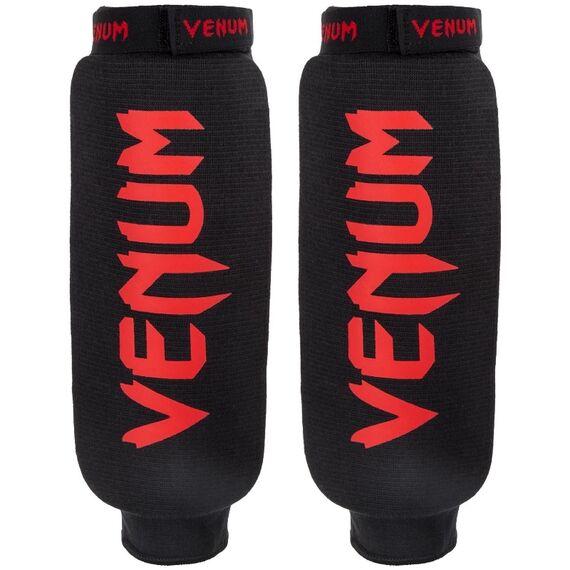 VE-0481-100-Venum Shin guards Kontact Without Foot - Black/Red