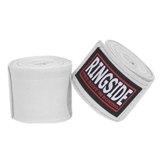 RSMHW10 WHITE-Ringside Mexican-Style Boxing Handwraps - 4,5m