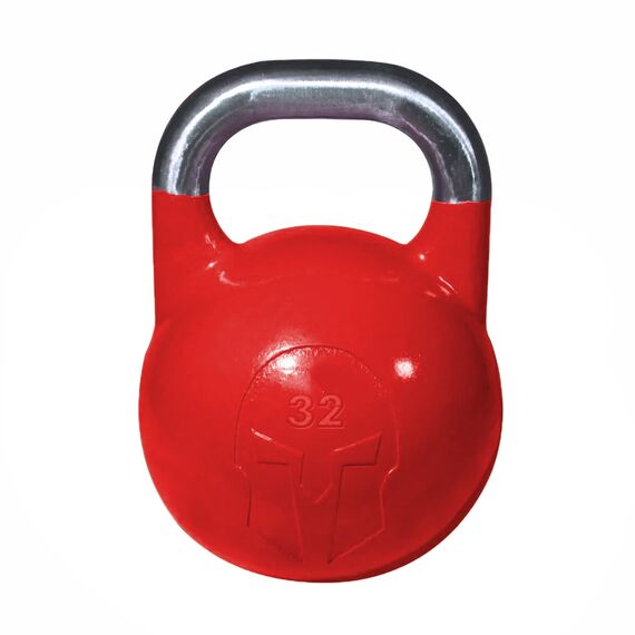 GL-7649990879697-Cast iron competition kettlebell with inlaid logo | 32 KG