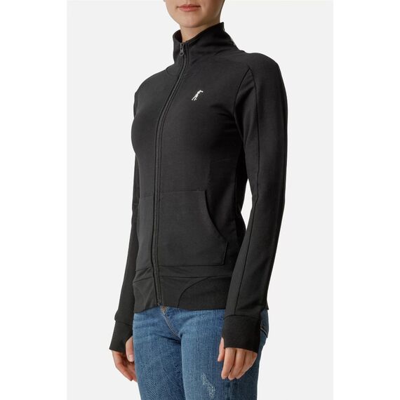 BTW0400158CCBKL-High Neck Full Zip Sweatshirt