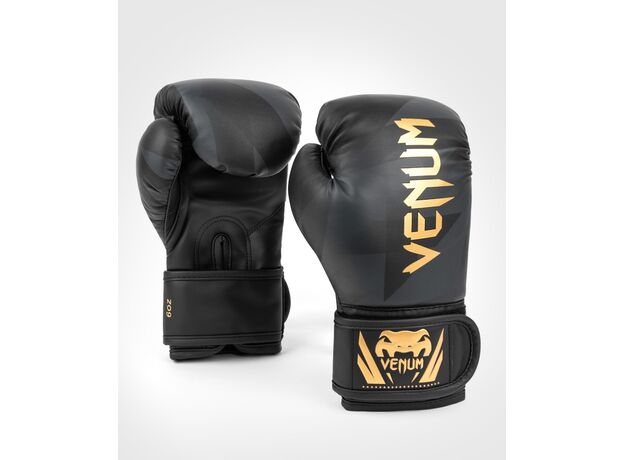 VE-04688-126-4OZ-Venum Razor Boxing Gloves - For Kids - Black/Gold - 4 Oz